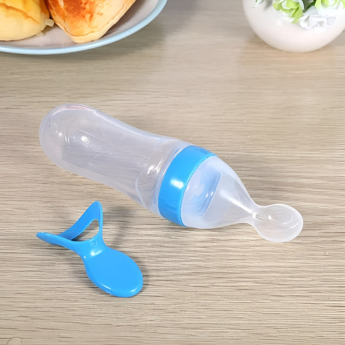 Botella de silicona con cuchara y cubierta 90ml – Tienda online NQLN Store Venezuela