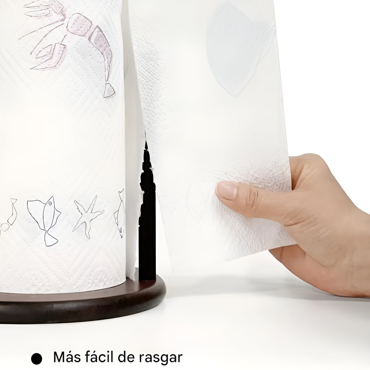 Soporte para rollo de papel para cocina