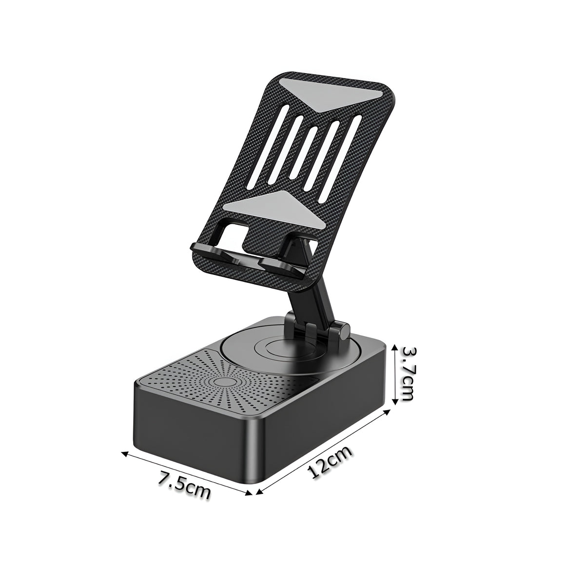 Soporte de teléfono Con Altavoces y rotación de 360° – Vista detalle del producto – NQLN Store