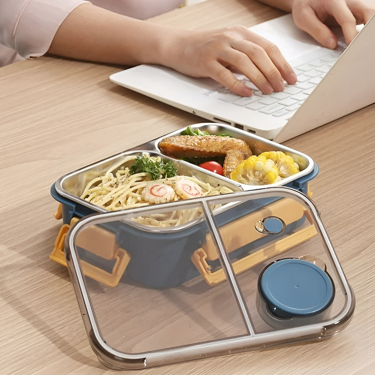 Recipiente de comida con 2 compartimentos – Envío a toda Venezuela – NQLN Store