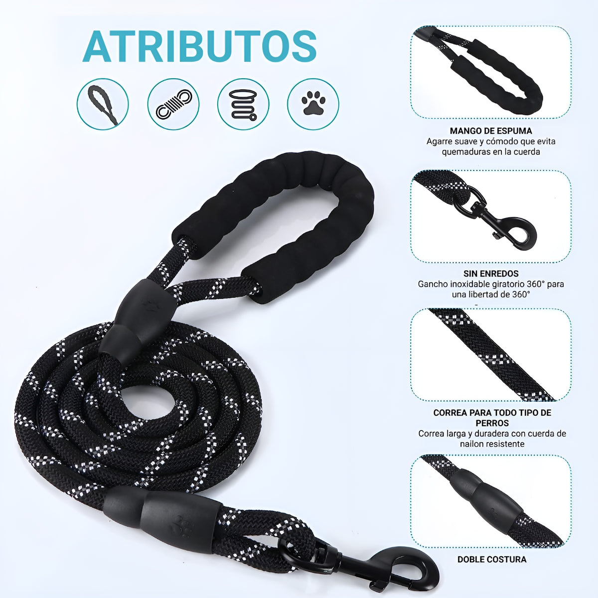 Correa para perro de nylon para paseo para mascota – Comprar al mejor precio en NQLN Store Venezuela