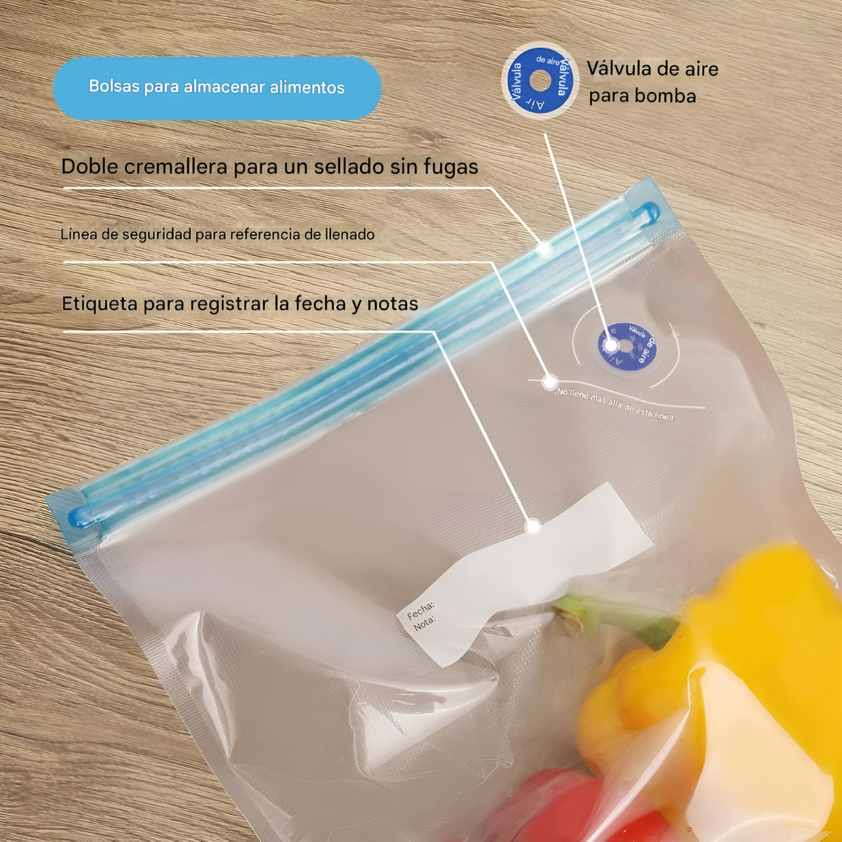Bolsas al vacío para alimentos (pack de 5) – Envío a toda Venezuela – NQLN Store