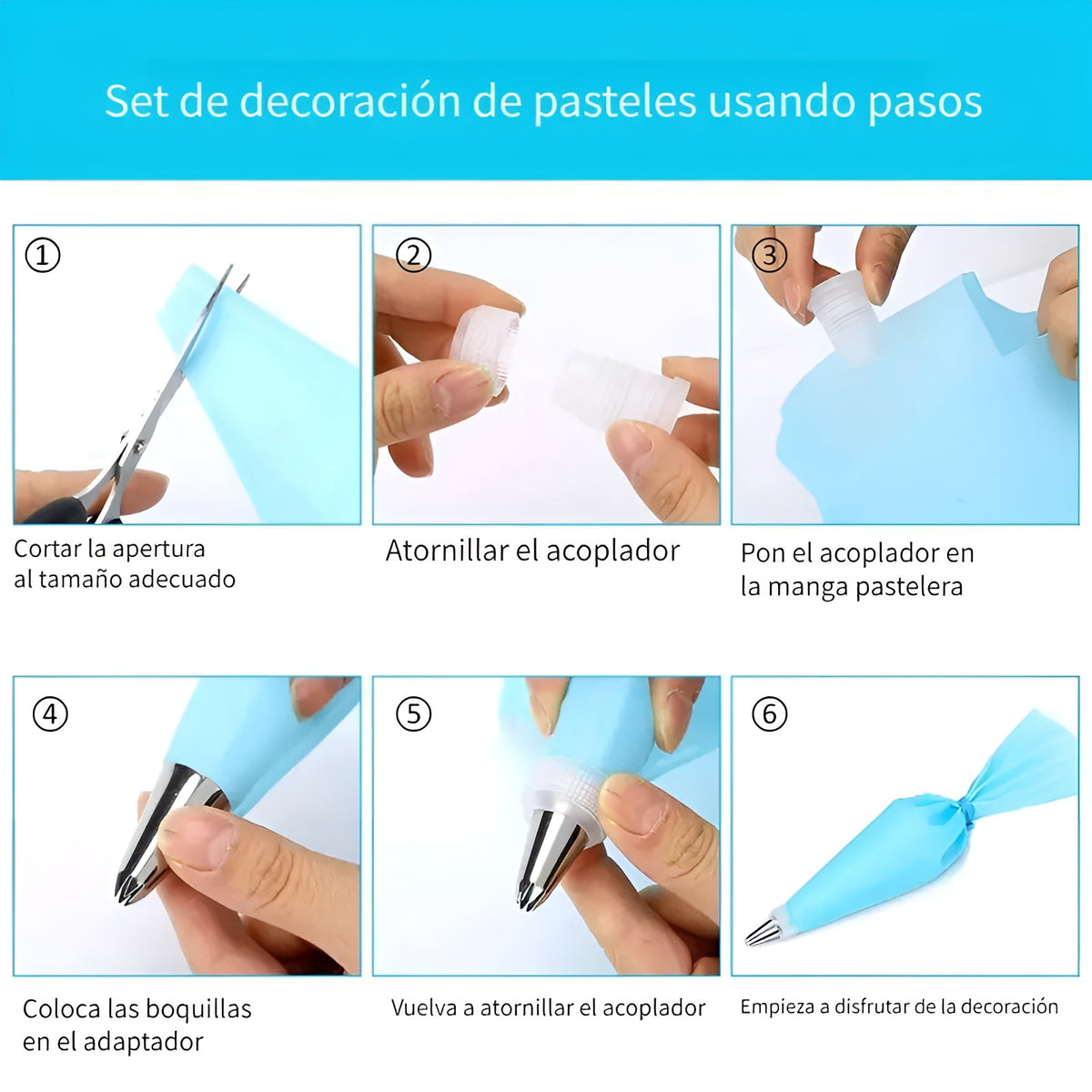 Boquillas Con Manga pastelera (38 piezas) – Envío a toda Venezuela – NQLN Store