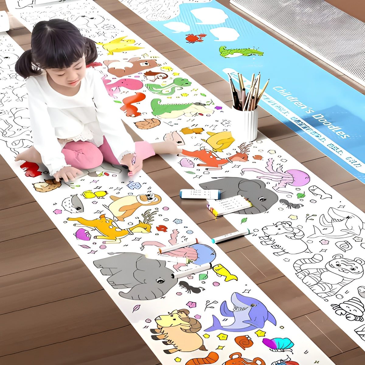 Rollo de papel para colorear de 300cm