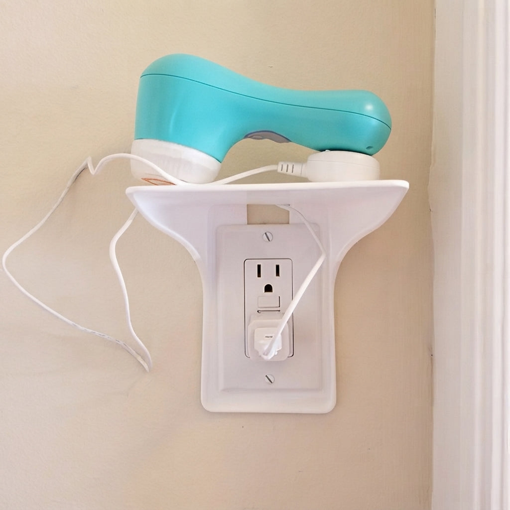 Soporte de repisa para toma de corriente