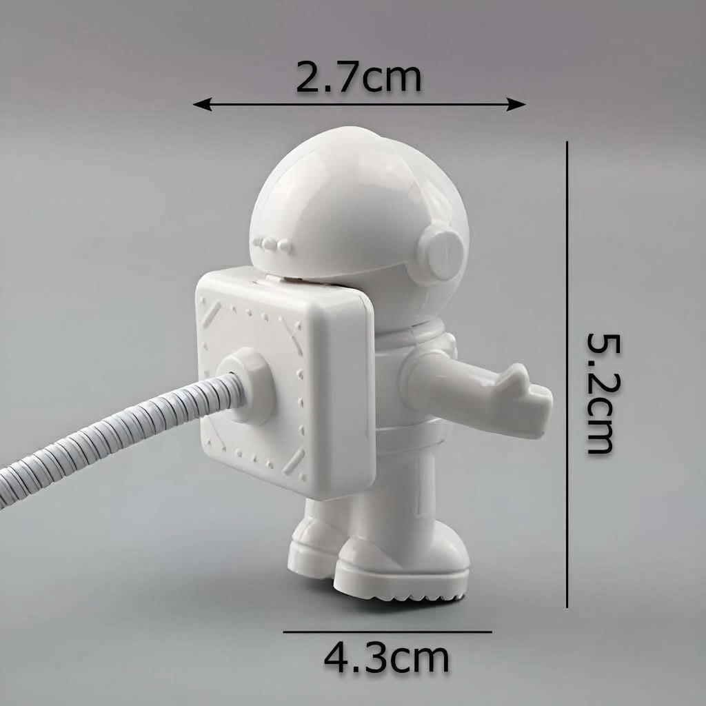 Mini lampara de escritorio de lectura con forma de astronauta USB