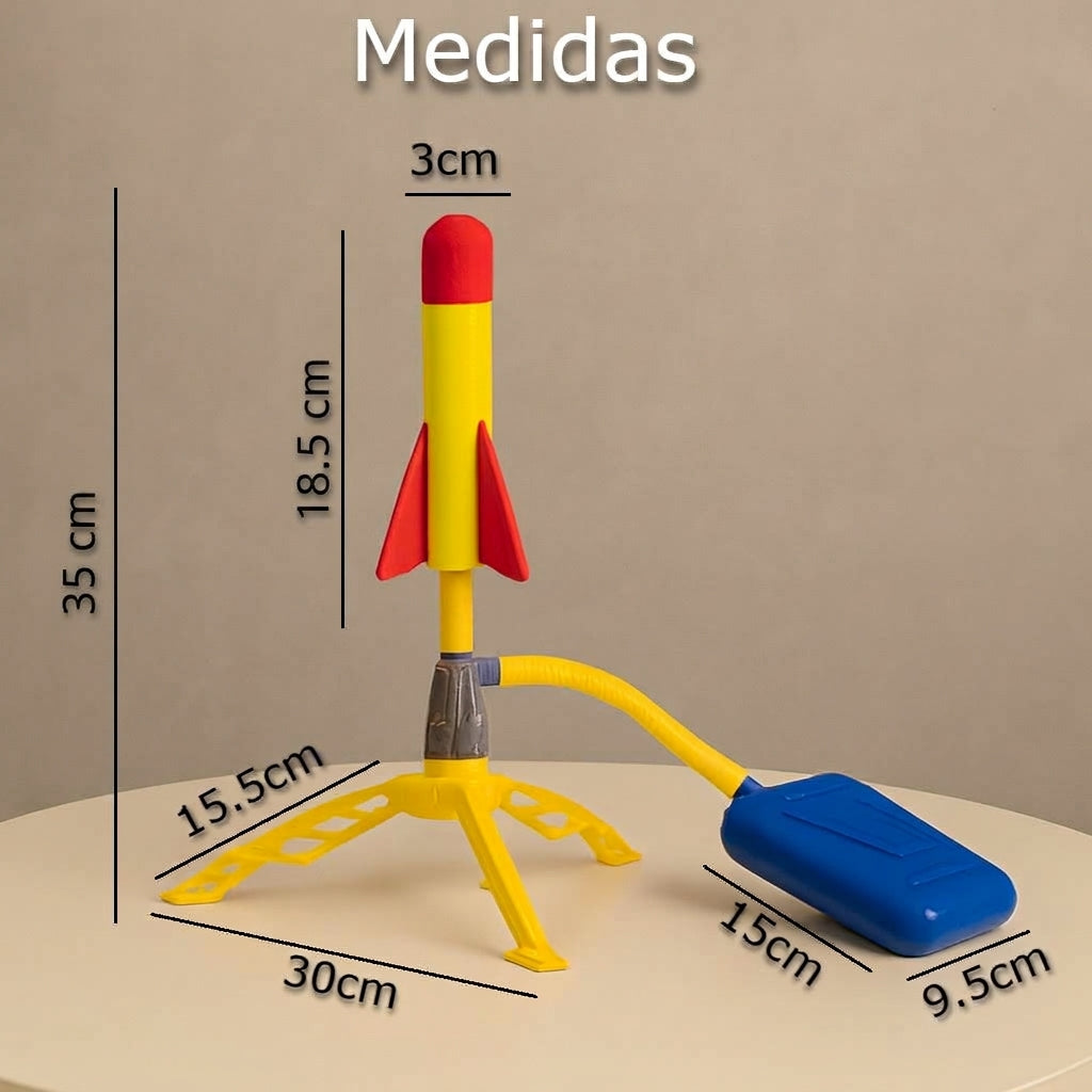 Lanzador de cohetes a pedal