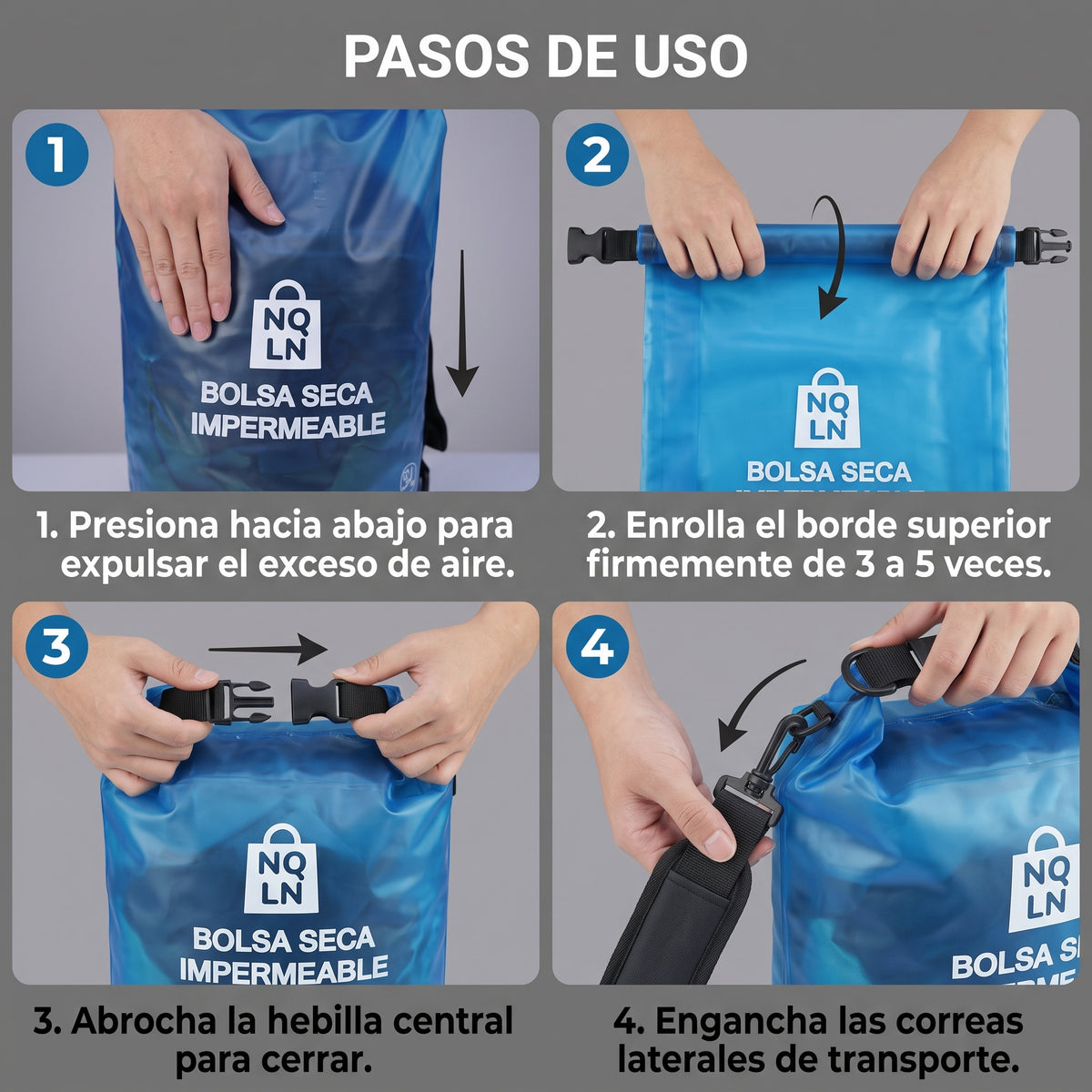 Bolso impermeable a prueba de agua