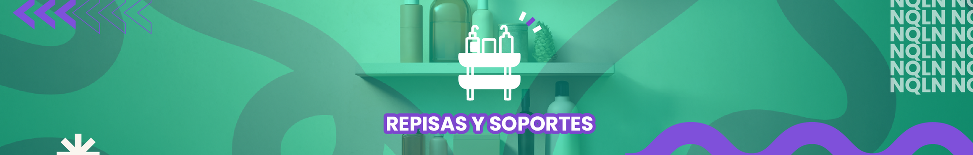 Repisas y soporte (baño)