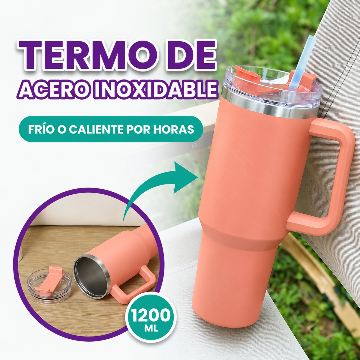 Termo de acero inoxidable