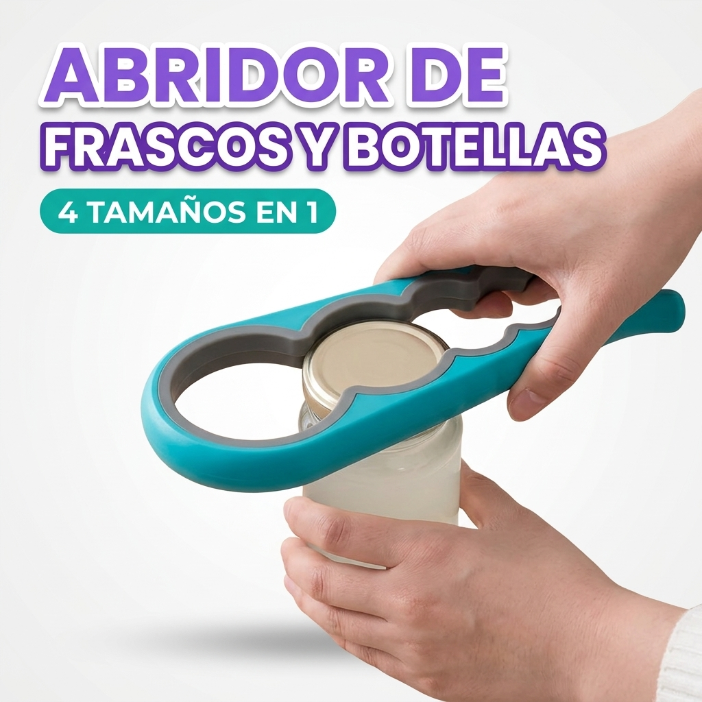 Abridor de botellas con agarre