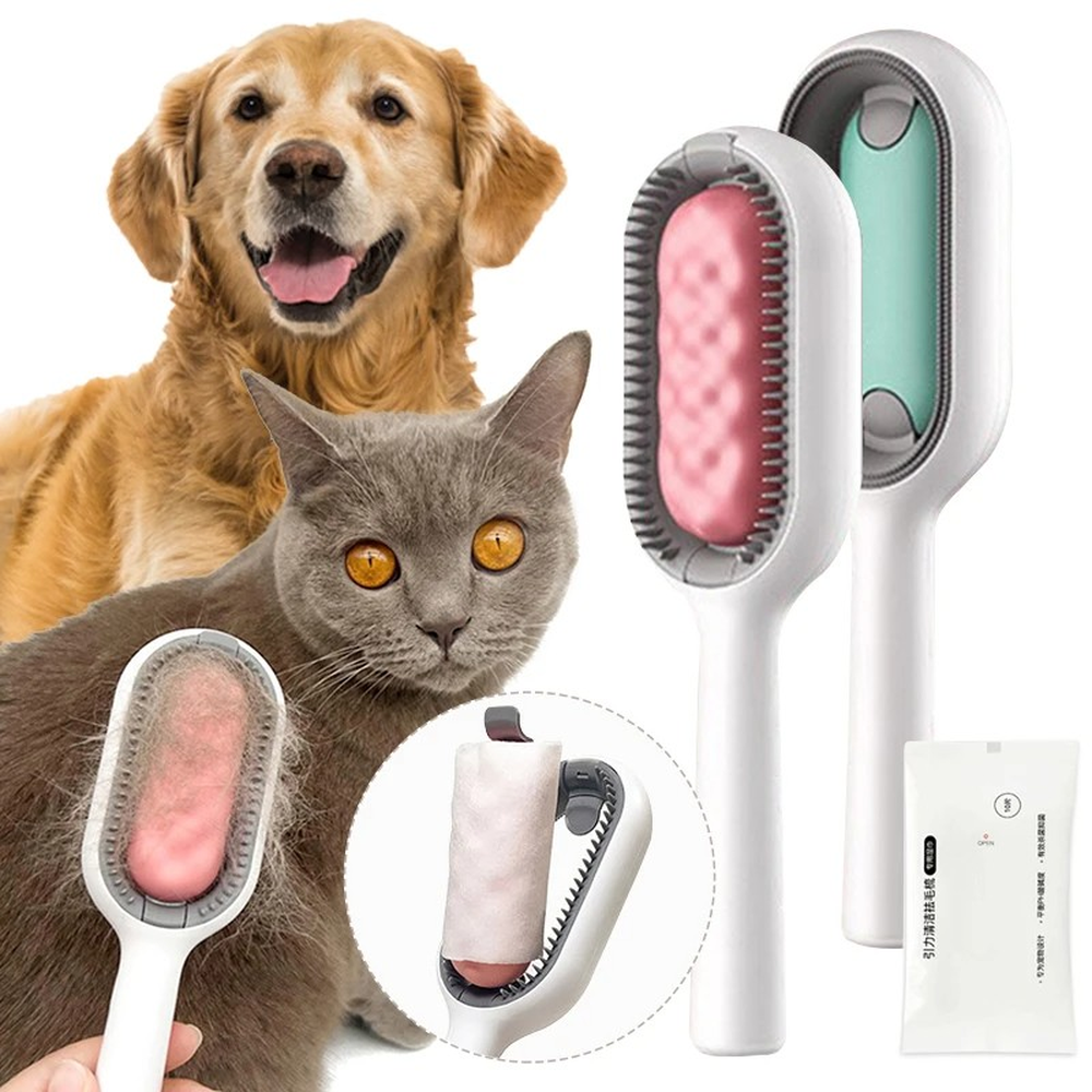 Cepillo y removedor para mascotas