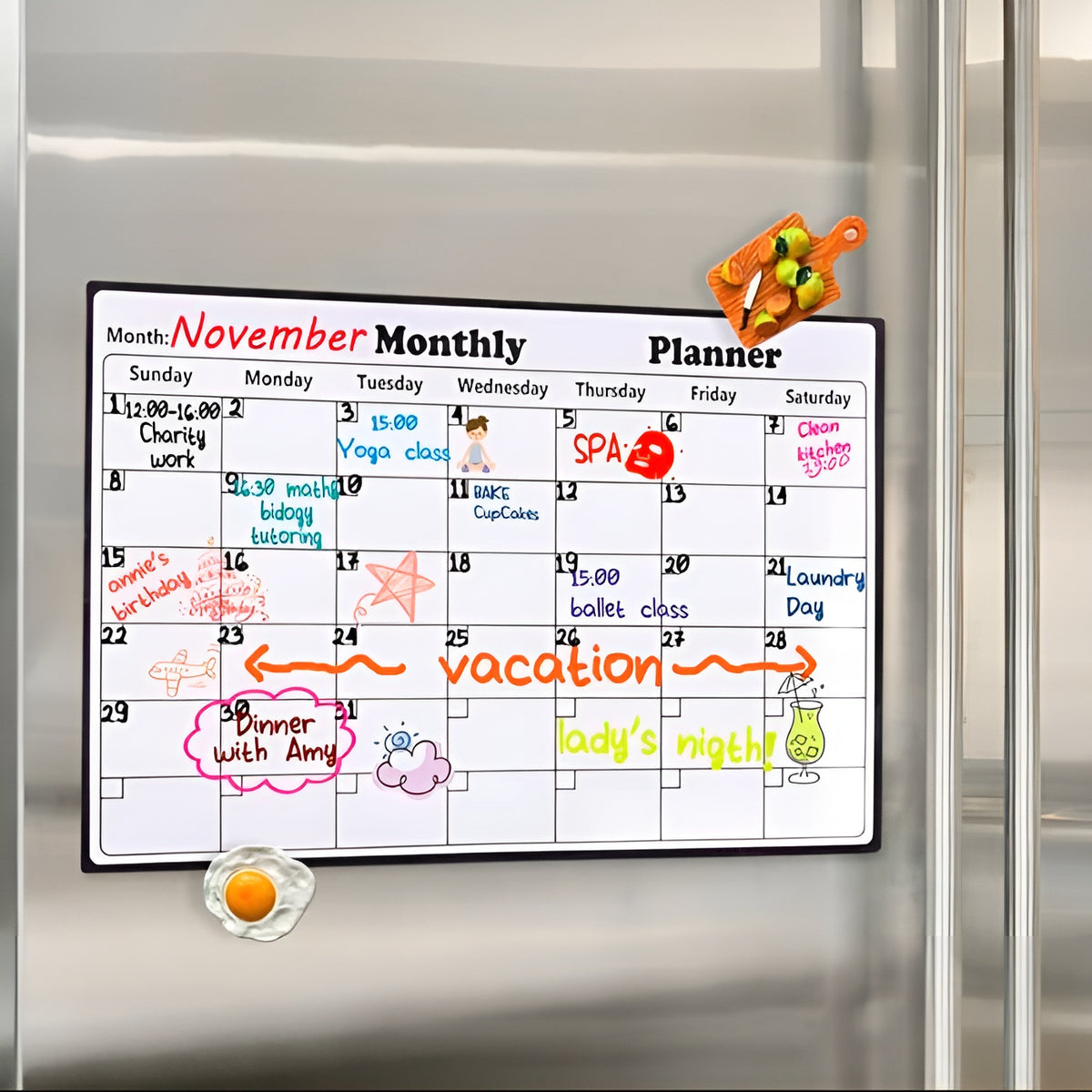 Calendario semanal y mensual magnético – Envío a toda Venezuela – NQLN Store