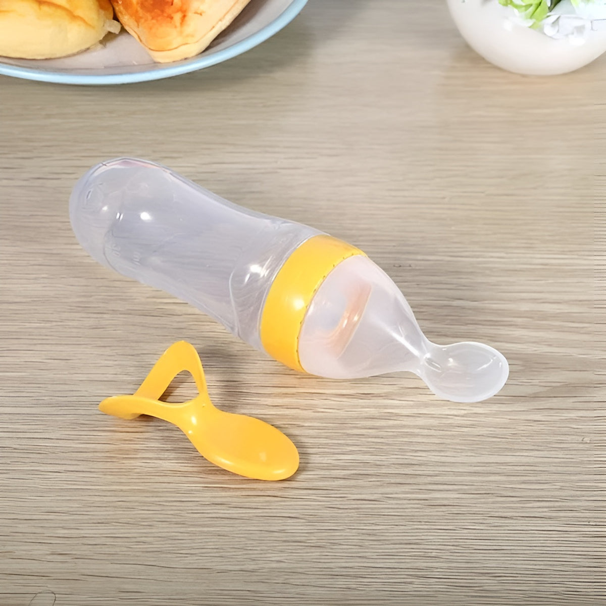 Botella de silicona con cuchara y cubierta 90ml – Tienda online NQLN Store Venezuela