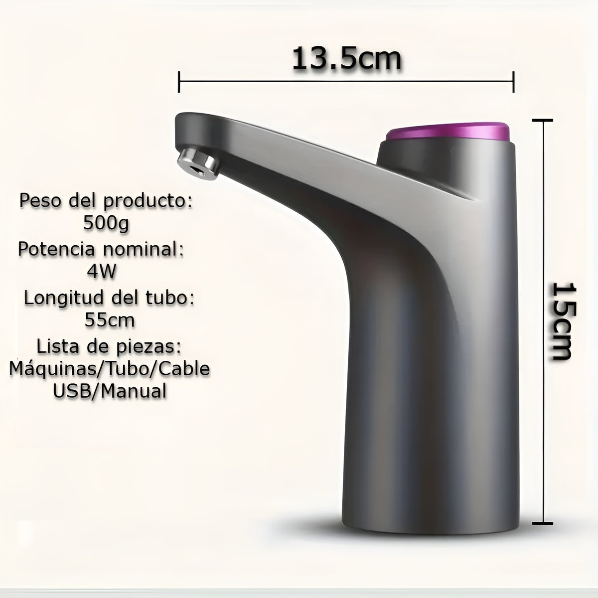 Dispensador de agua de 5 galones – Detalle y presentación – NQLN Store Venezuela