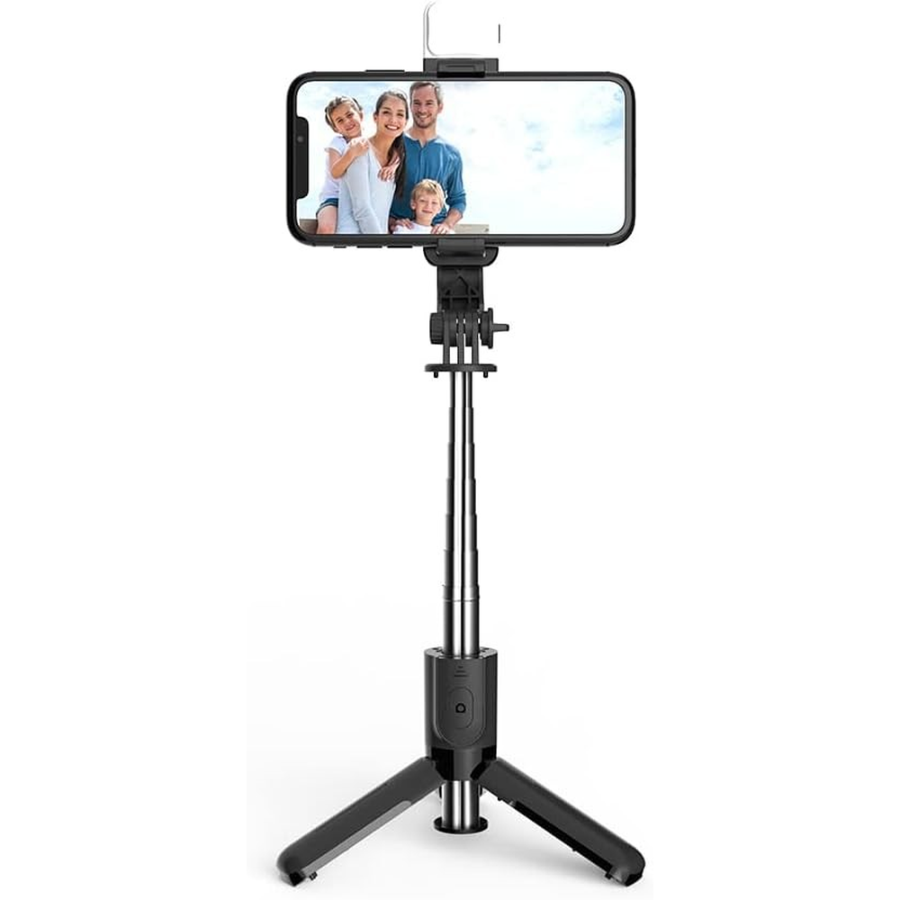 Tripode de palo selfie extensible con control remoto inalambrico
