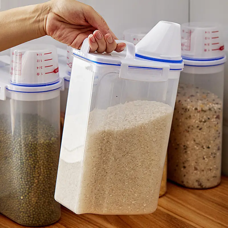 Recipientes botella plástica para Arroz o Cereal – Detalle de calidad y acabado – NQLN Store