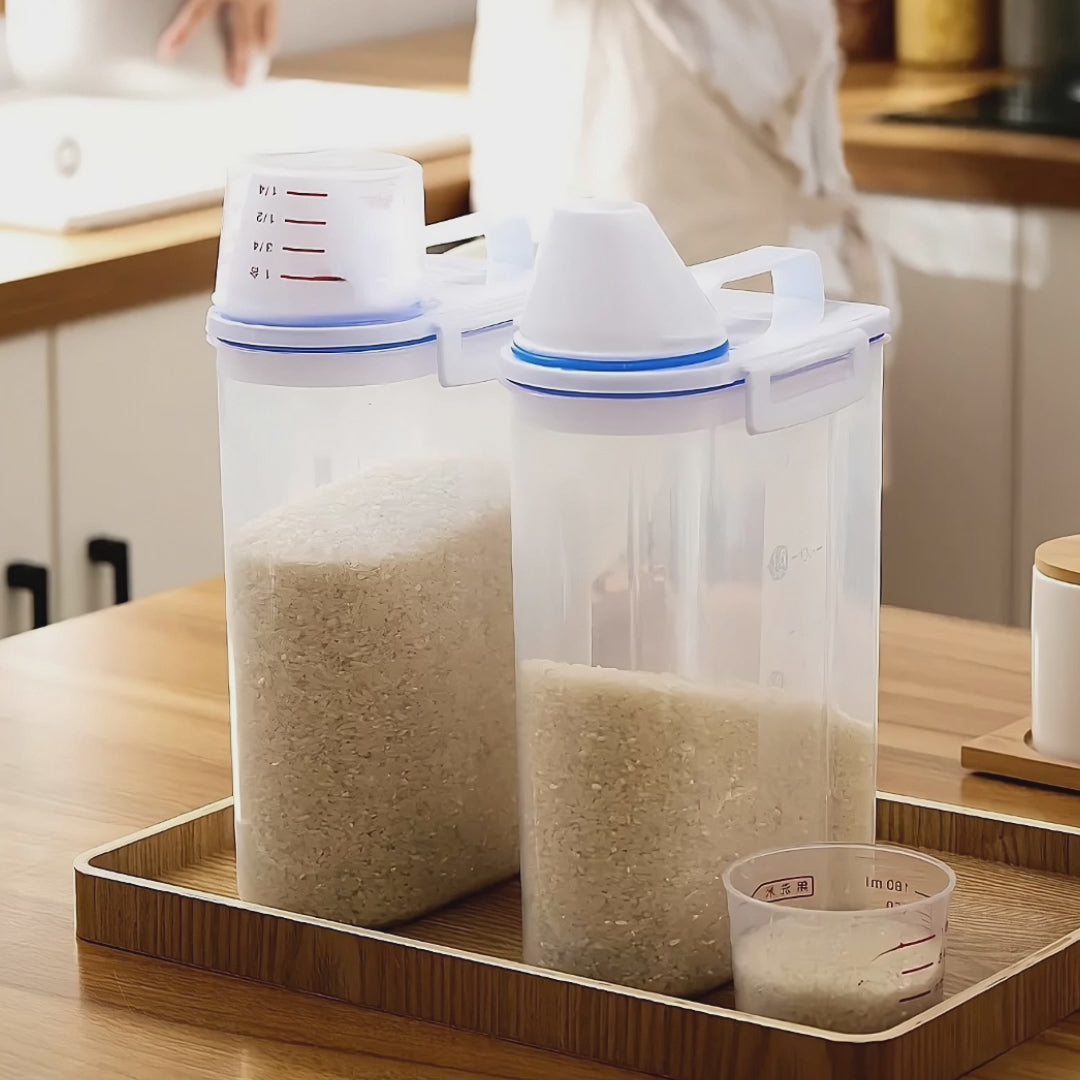 Recipientes  botella plástica para Arroz o Cereal Recipientes  botella plástica para Arroz o Cereal