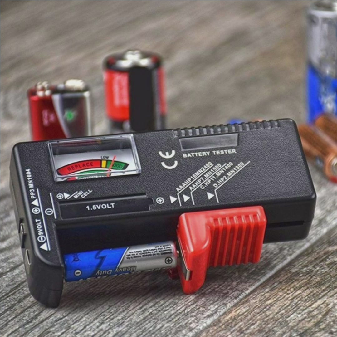 Comprobador de bateria domestica