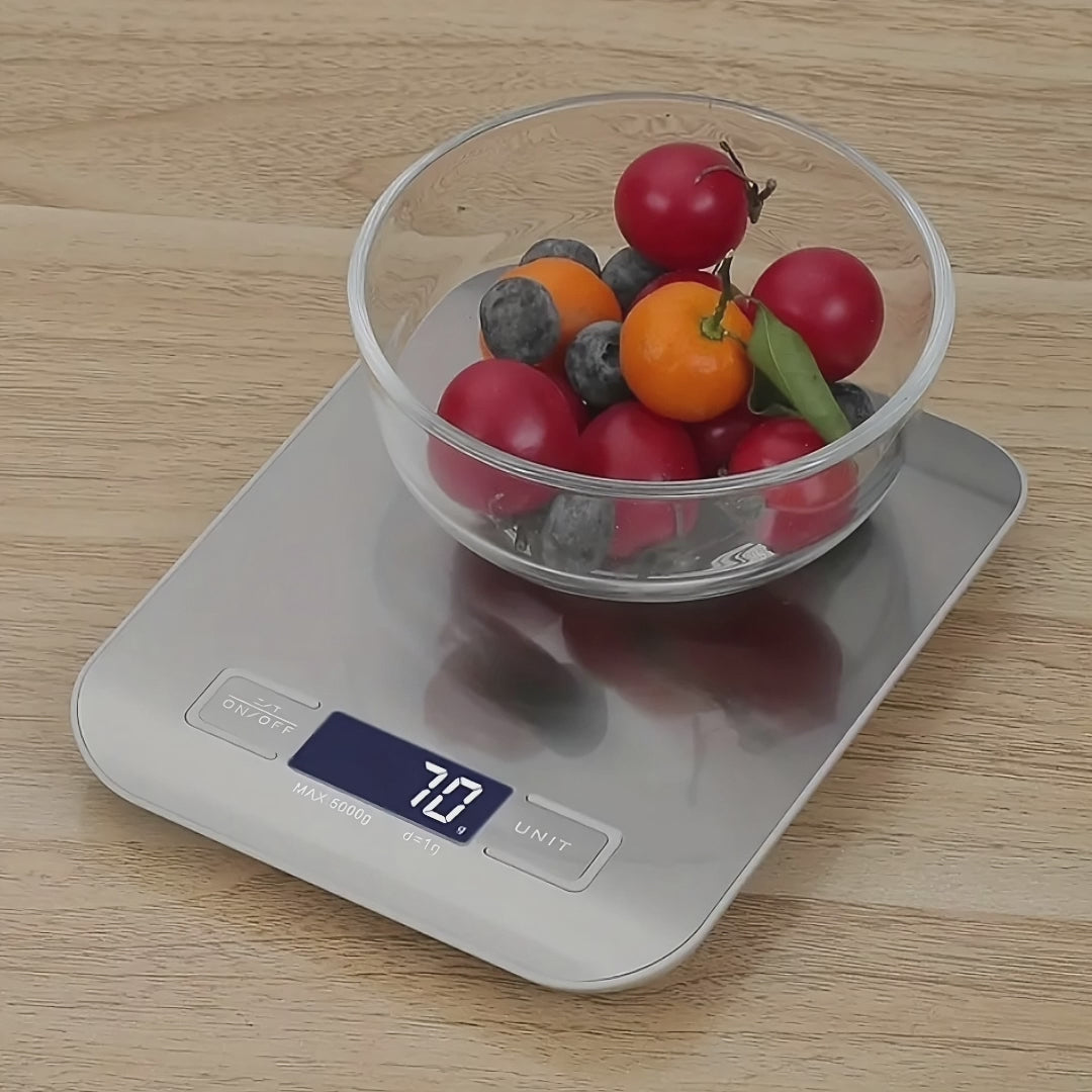 Bascula digital para alimentos de alta precision
