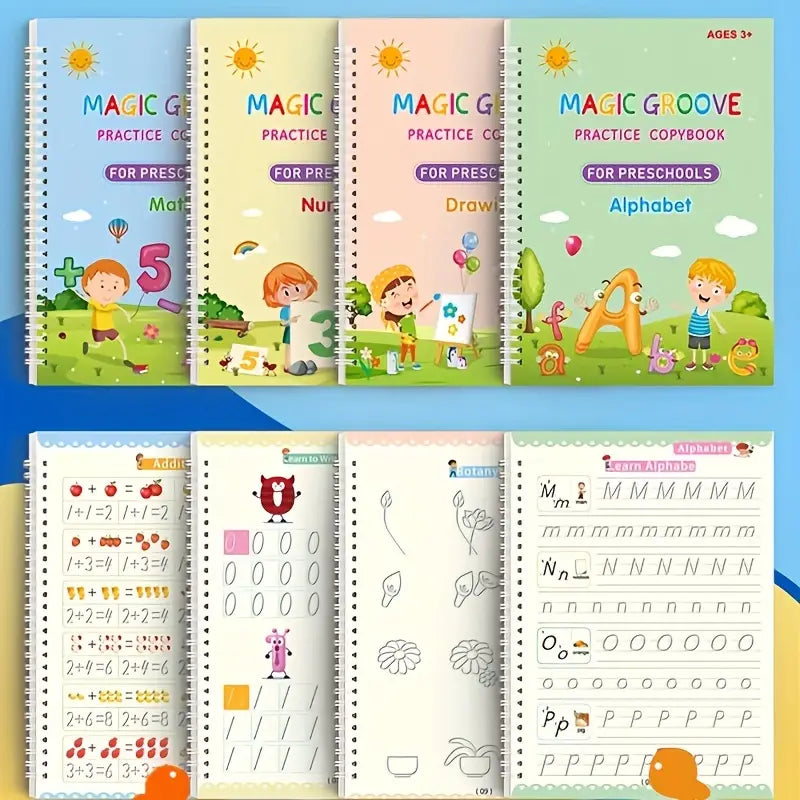 Cuaderno de escritura para niños (pack de 4)