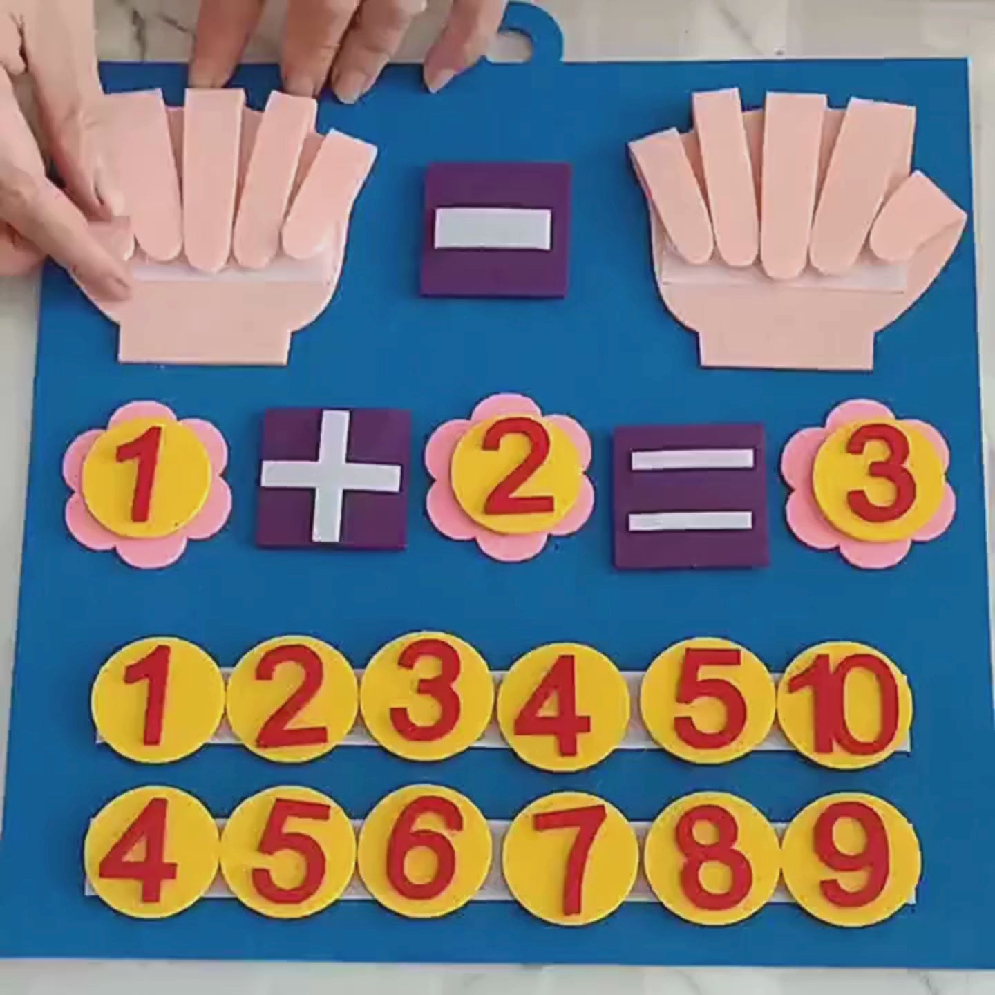 Juguete educativo de fieltro para ninos