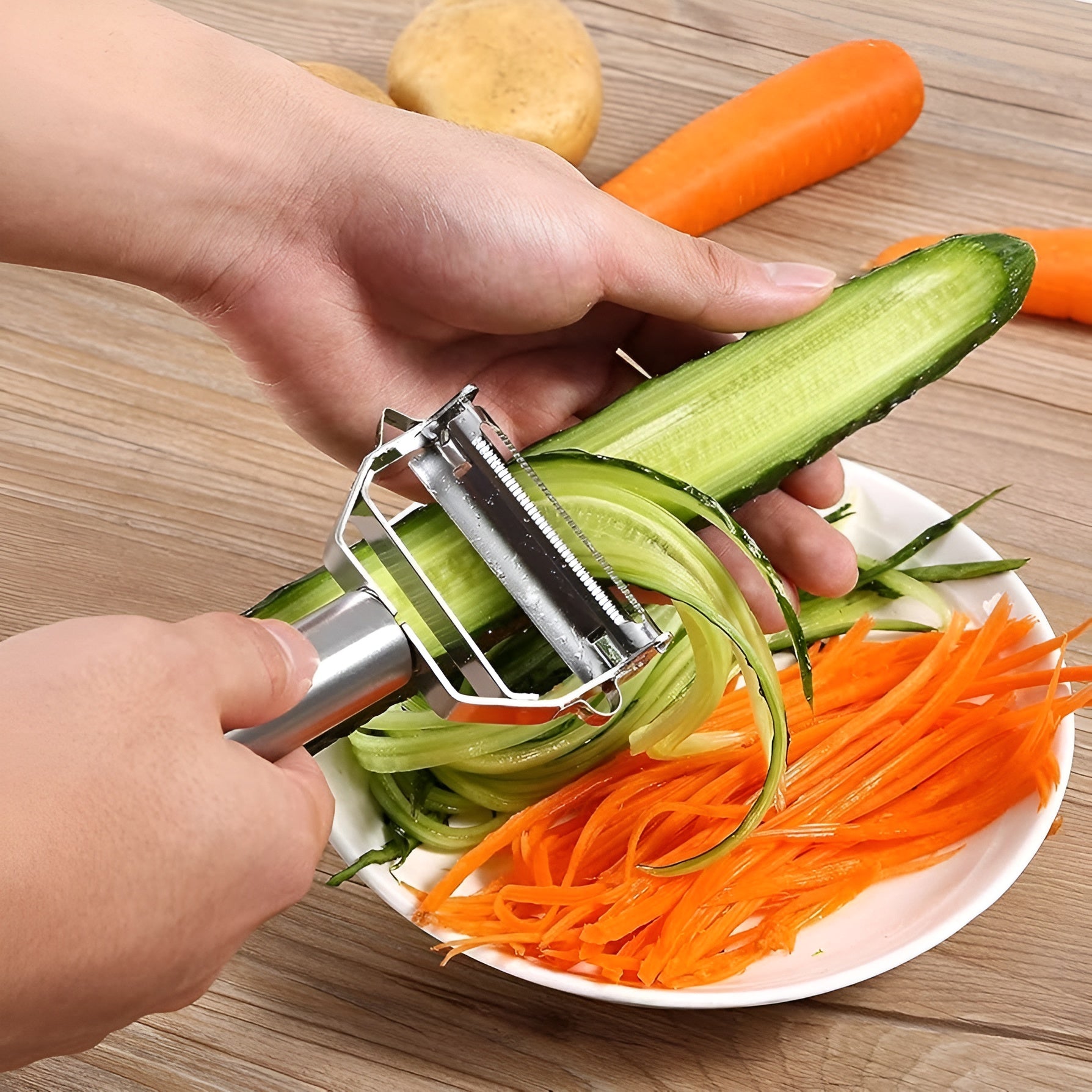 Pelador de verduras multifuncional