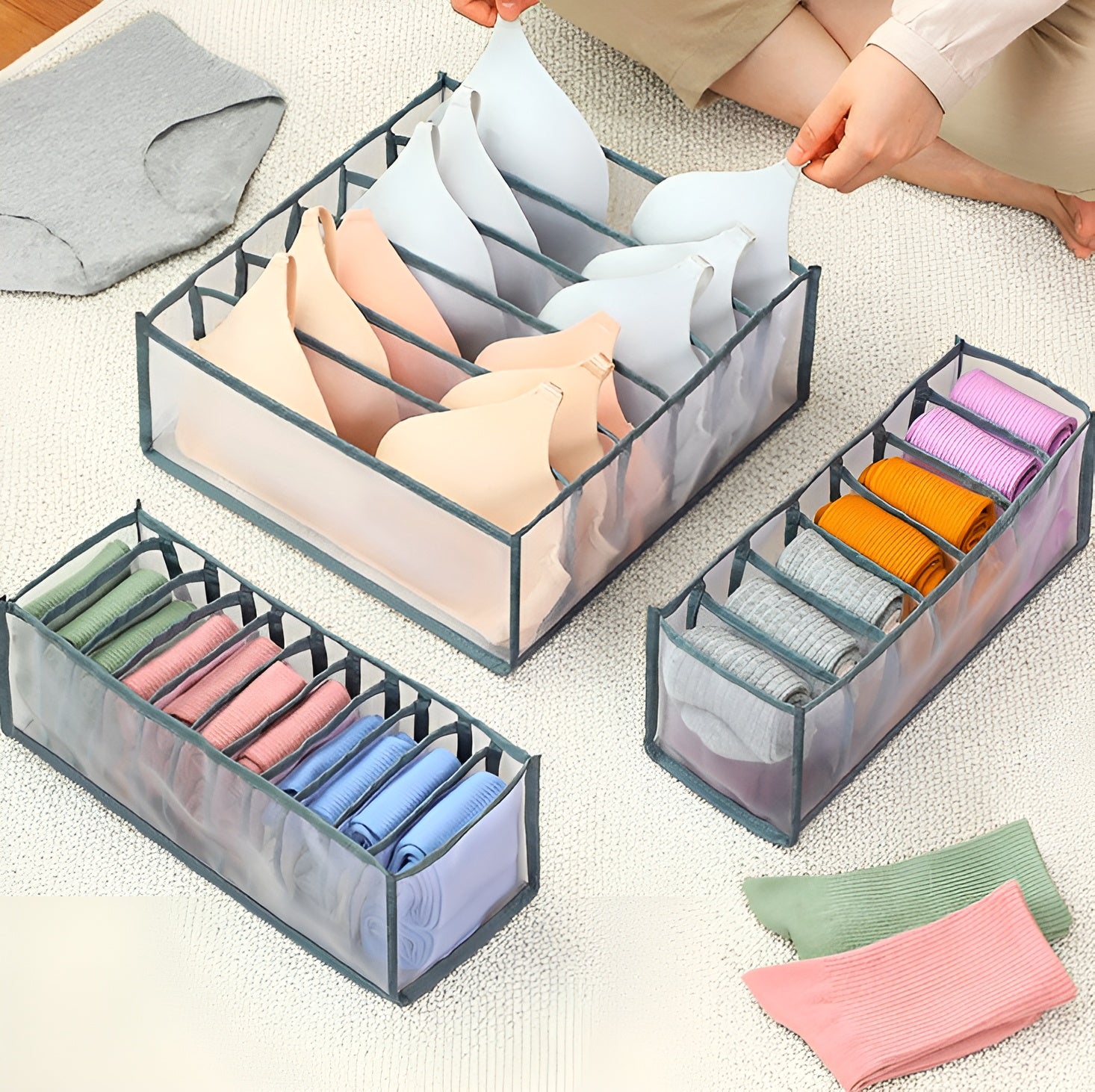 Organizadores de ropa interior (Pack de 3)