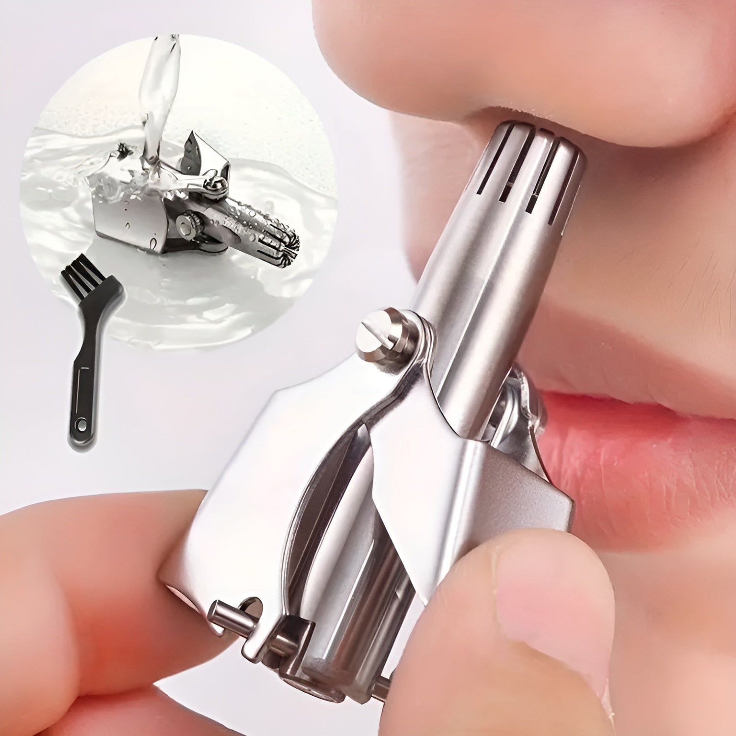 Corta pelos de nariz de acero inoxidable