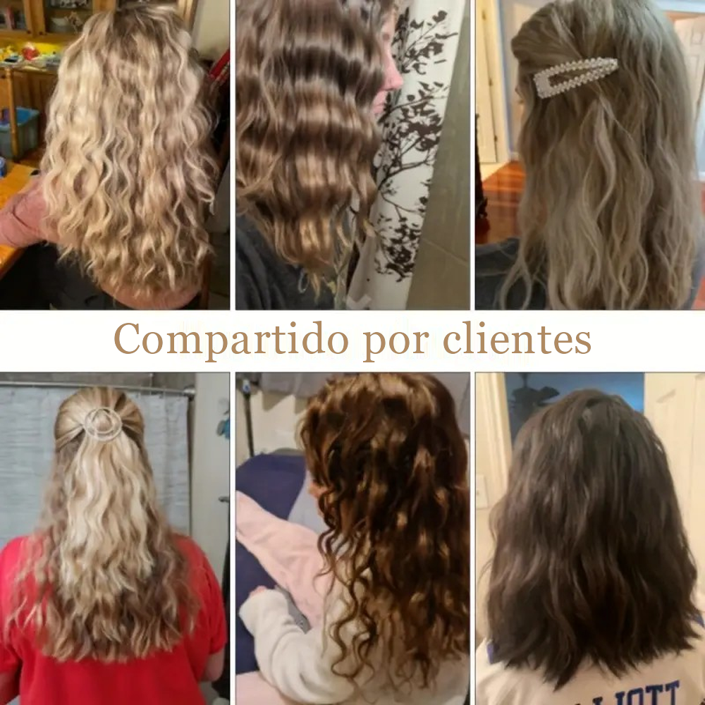 Rizadora para cabello de 3 tubos