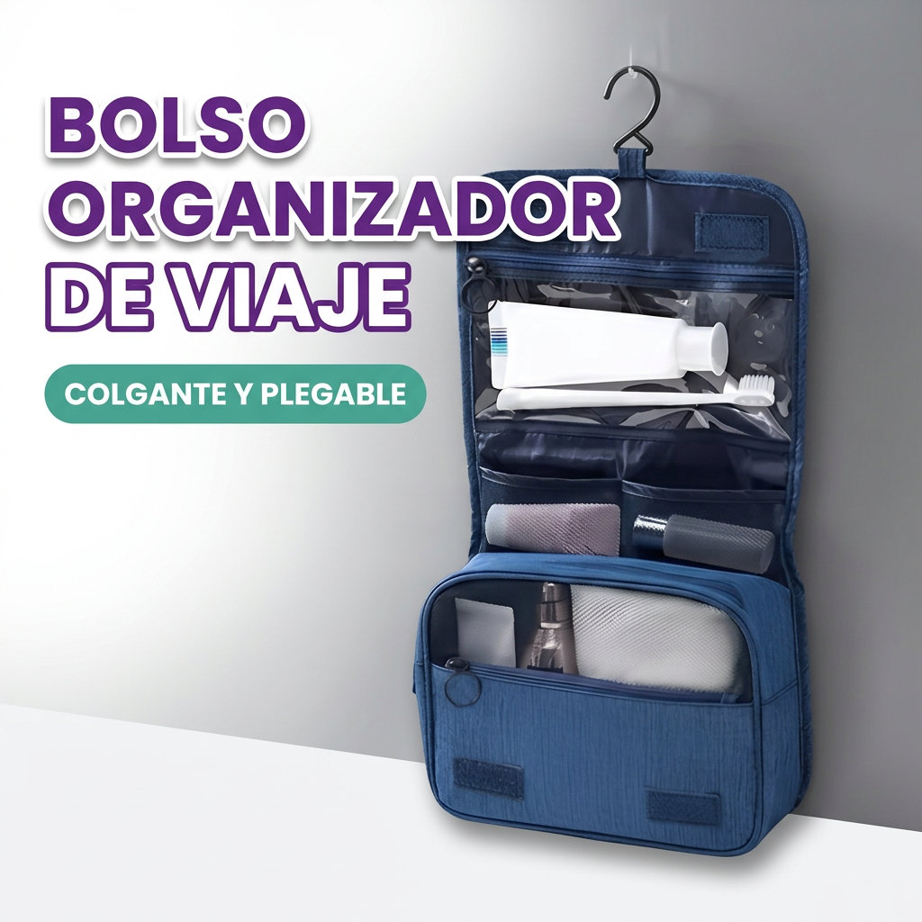 Bolso organizador de viaje para cosmeticos