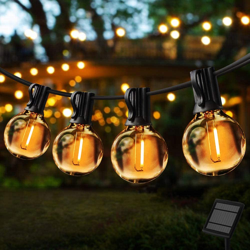 Luces para exteriores de 10 metros de Longitud y 25 Bombillos.