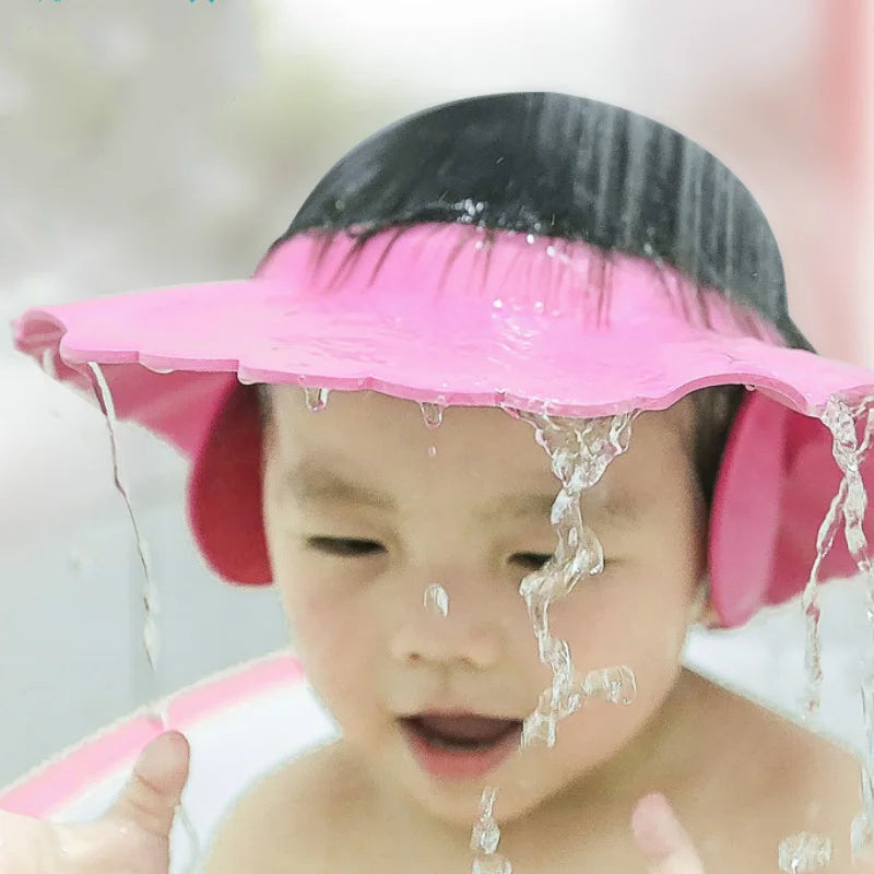 Gorro de Ducha Infantil con Ala de Drenaje