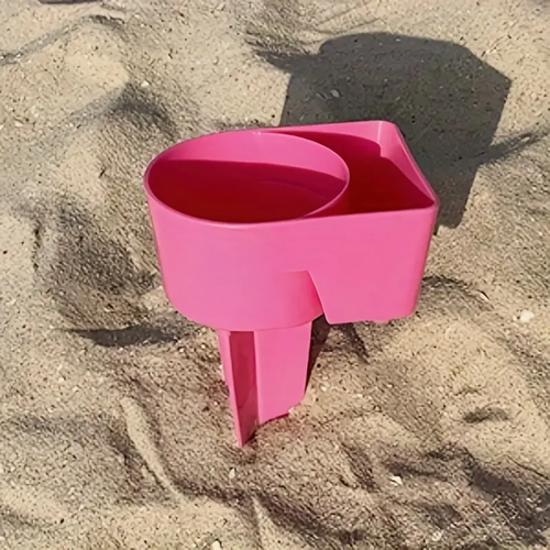 Portavasos de playa