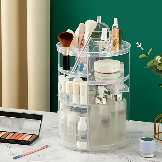 Organizador giratorio de 360 grados para maquillaje