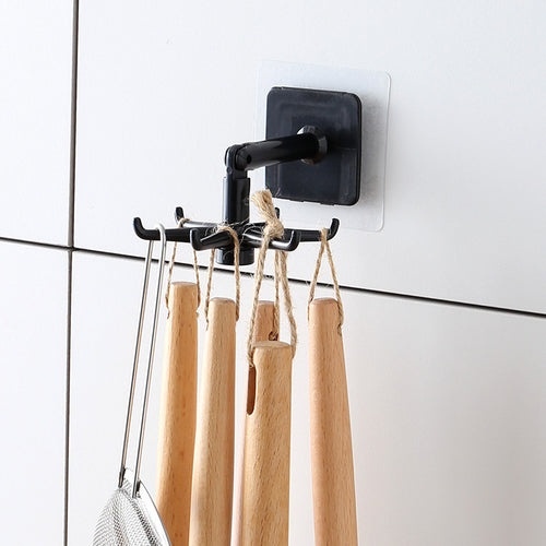 Soporte de pared giratorios de 360 grados para utensilios