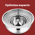 Set de bowls inoxidables Vauli (6 unidades) – Detalle de calidad y acabado – NQLN Store