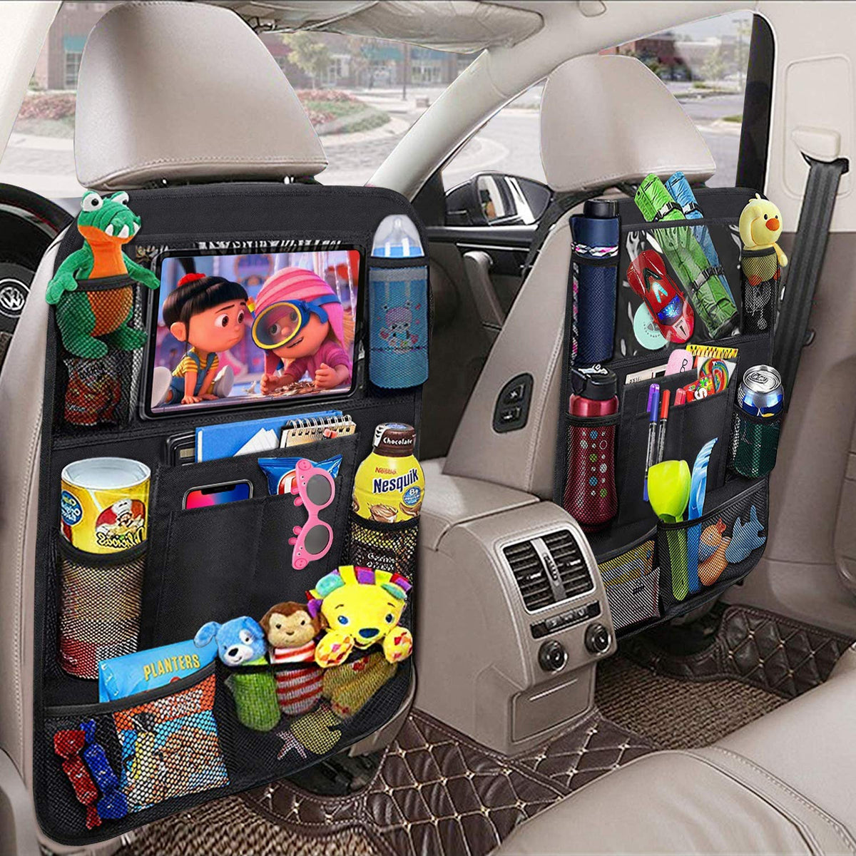 Organizador para asiento trasero de carro (1 unidad)