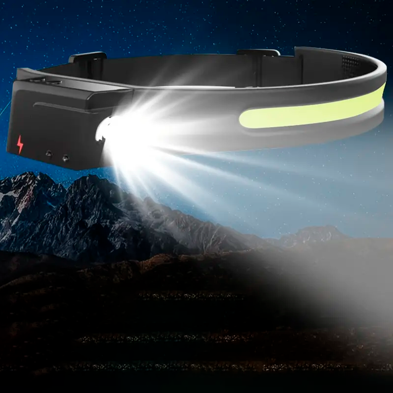 Linterna Frontal LED Recargable De 1 Pieza