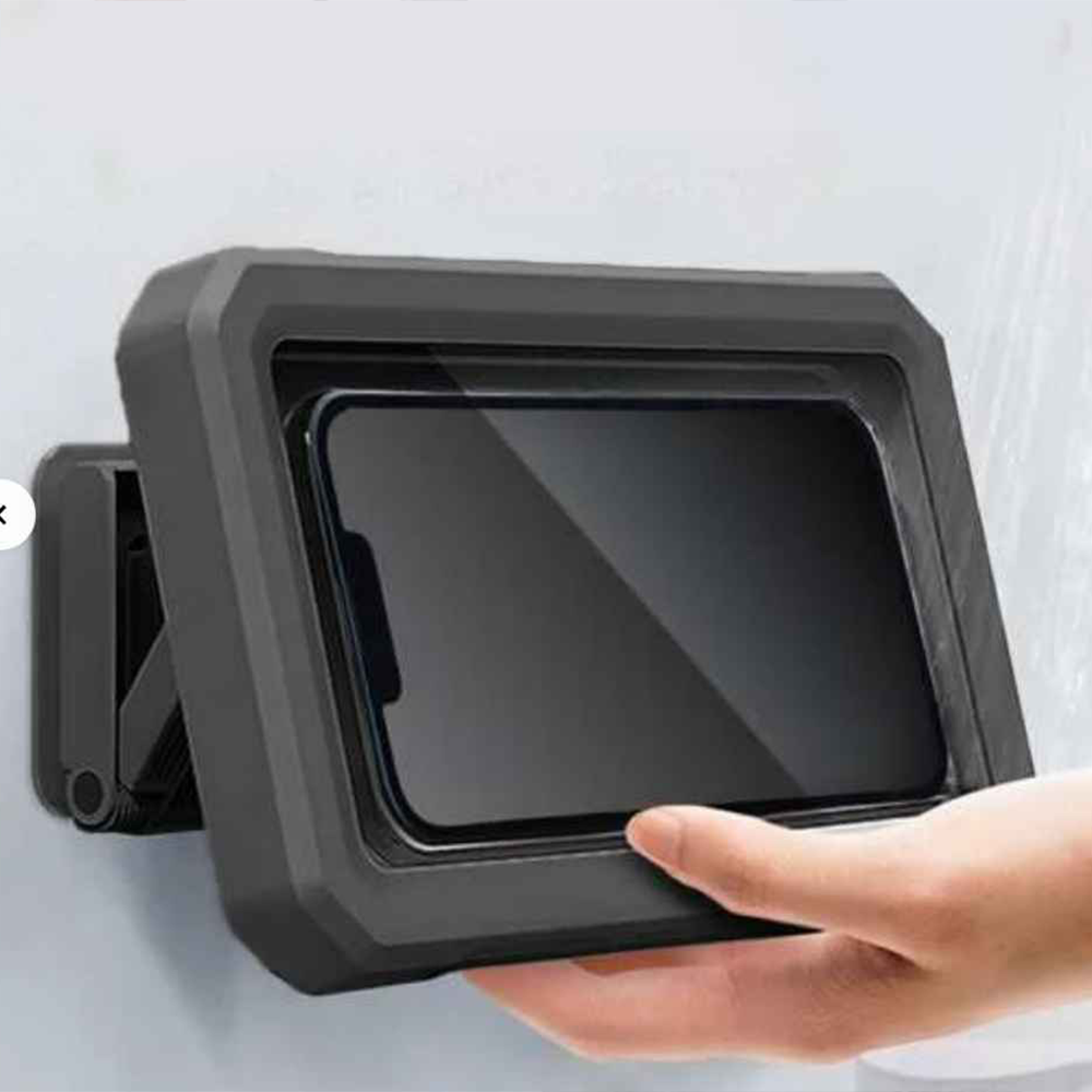 Protector y soporte de teléfono móvil impermeable para colgar en la pared