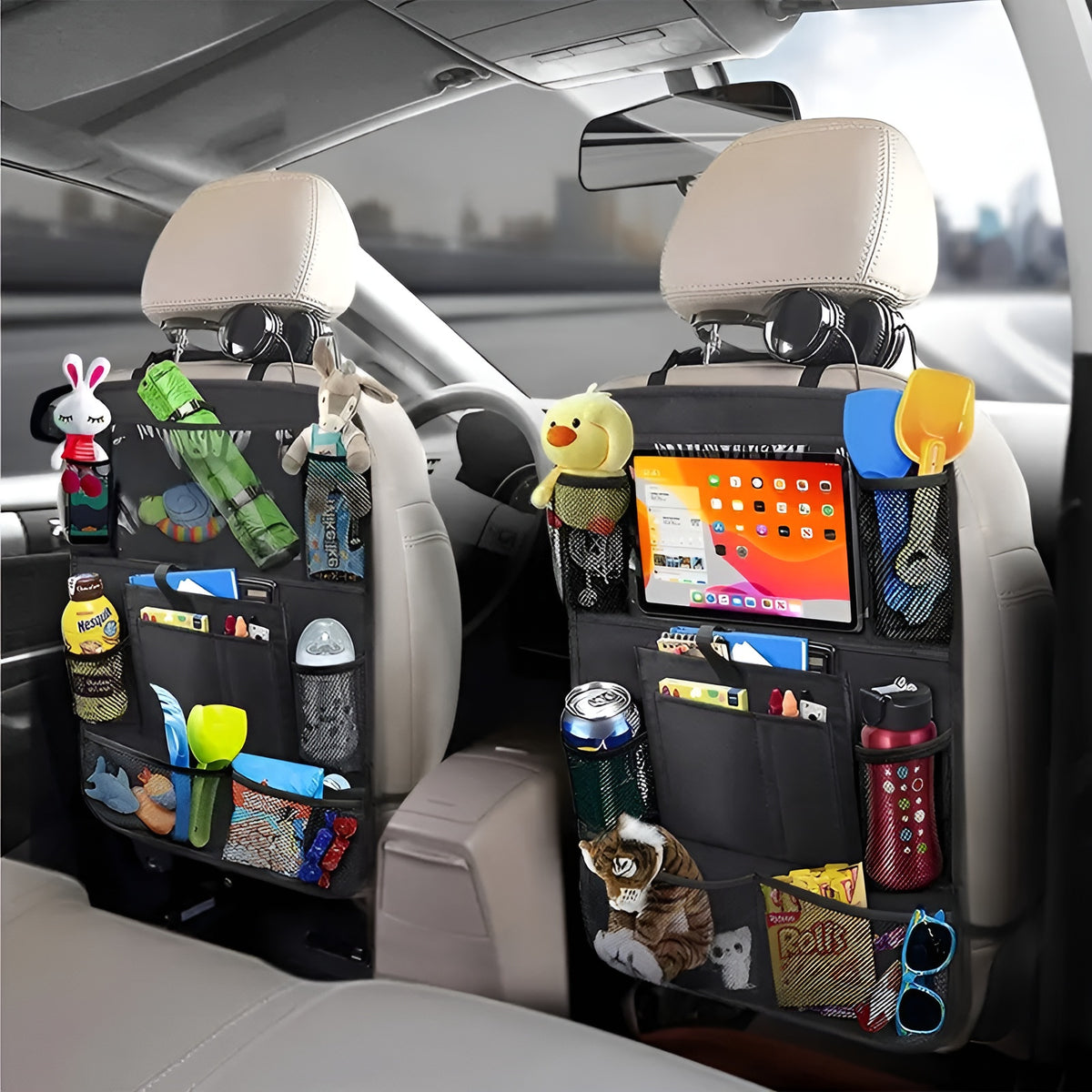Organizador para asiento trasero de carro (1 unidad)