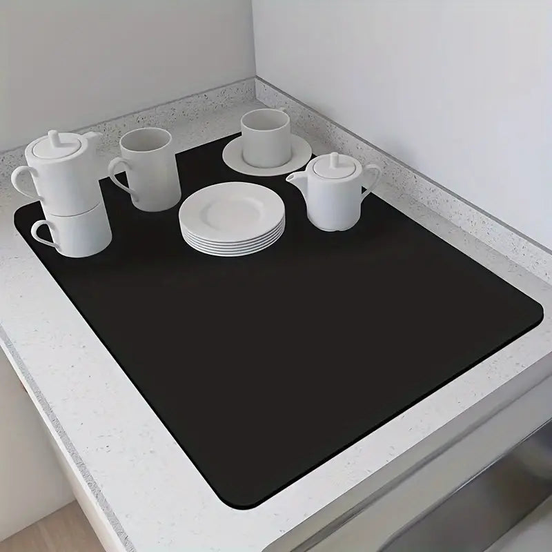 Alfombra de secado rápido para platos de cocina