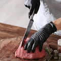 Guantes de nitrilo negro desechables sin latex 100 unidades – Vista detalle del producto – NQLN Store