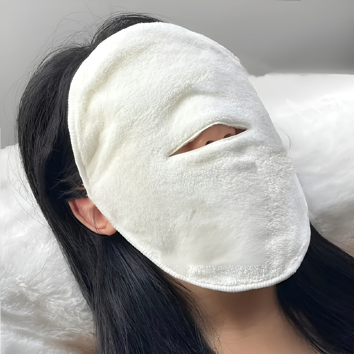Mascarilla facial tipo compresa