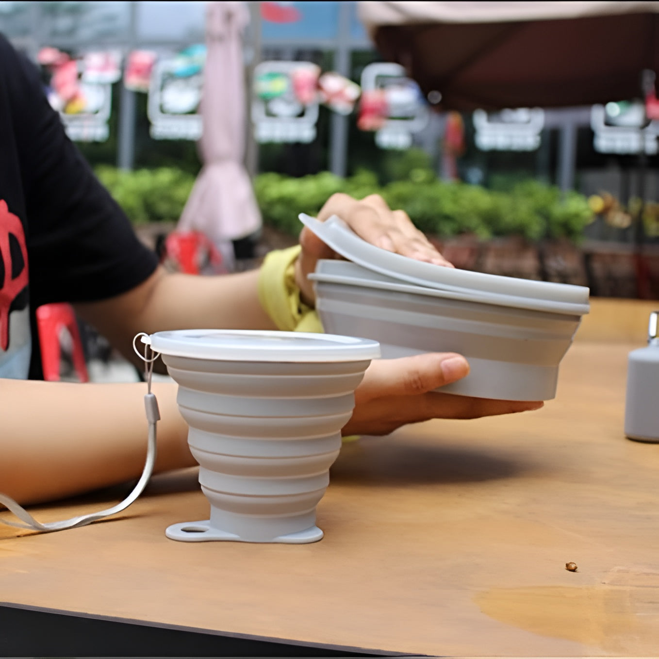 Vaso plegable de silicon – Tienda online NQLN Store Venezuela