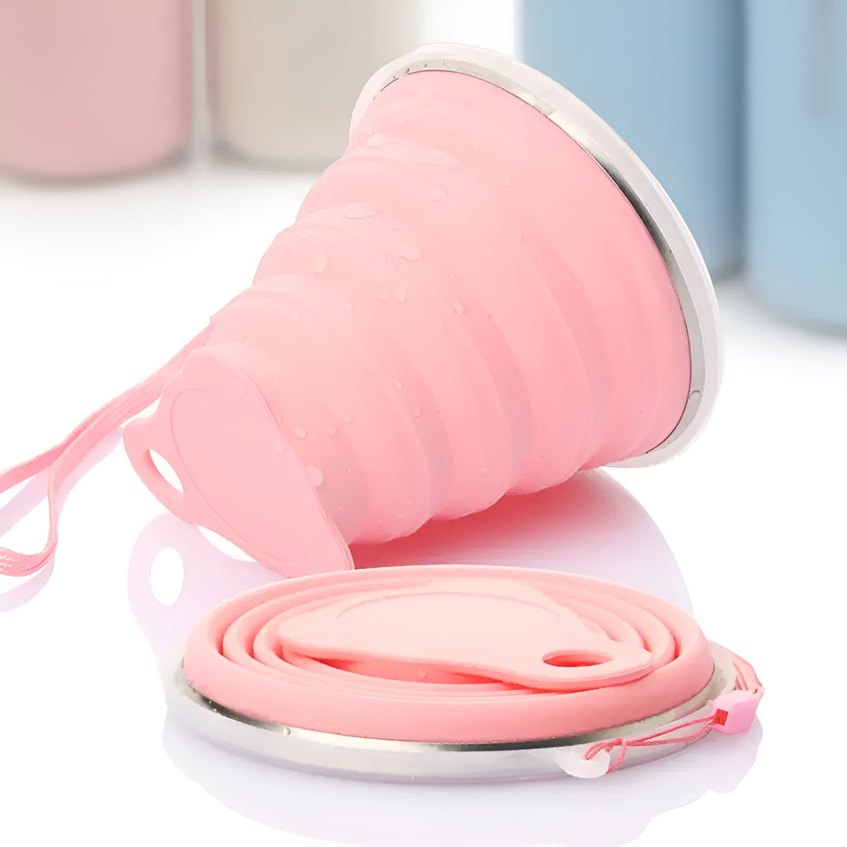 Vaso plegable de silicon