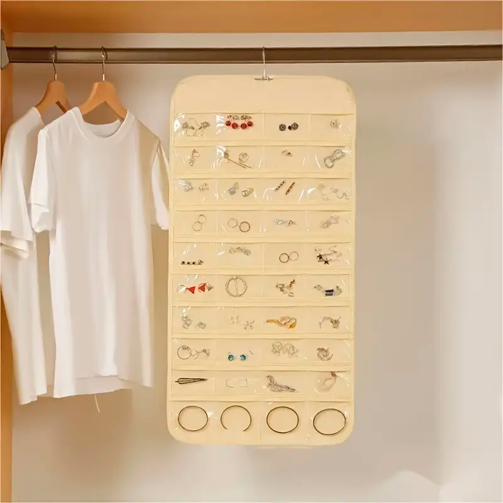 Organizador de joyas colgante con ganchos