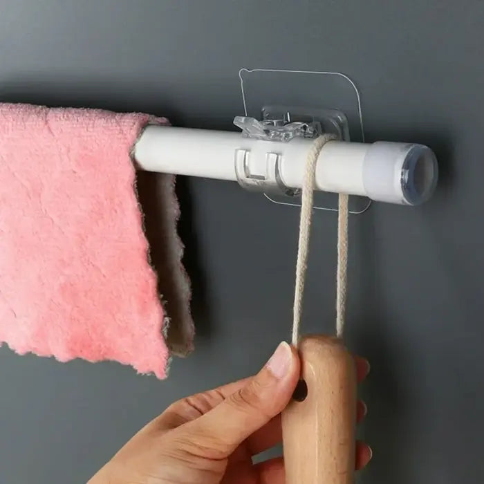 Soporte Autoadhesivo para Cortinas (Pack de 10)