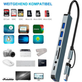 Concentrador de puertos USB 8 en 1 – Vista de cerca del producto – NQLN Store