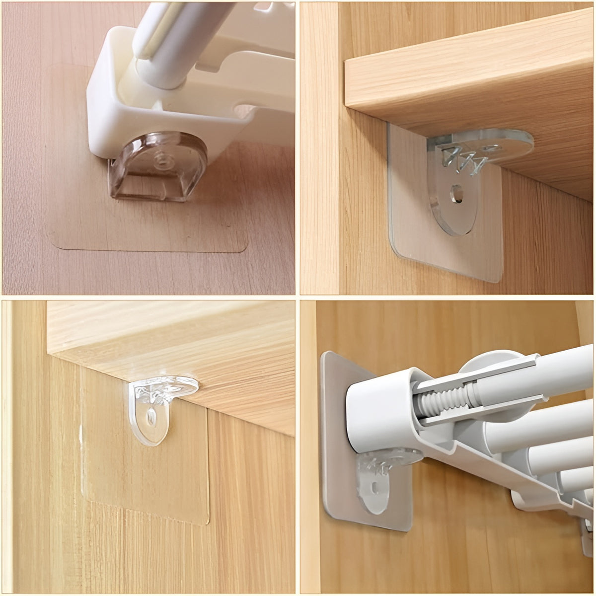 Soporte Adhesivas para Repisas (Pack de 10) para cocina – Comprar al mejor precio en NQLN Store Venezuela